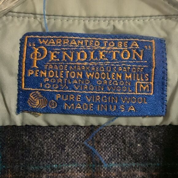 PENDLETON, 💯 wool, men’s medium, great condition single pocket - Picture 3 of 5